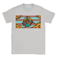 Moon Dust bucking bronco aztec shape license plate Classic Tee - Artiststas