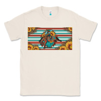 Natural bucking bronco aztec shape license plate Classic Tee - Artiststas