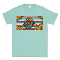 Seafoam bucking bronco aztec shape license plate Classic Tee - Artiststas