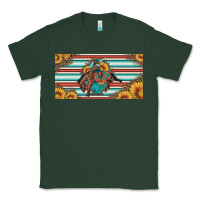 Sports Green bucking bronco aztec shape license plate Classic Tee - Artiststas