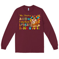 Burgundy thanksgiving turkey humor Long Sleeve Tee - CowhideDigitalArt