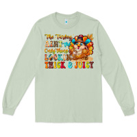 Matcha thanksgiving turkey humor Long Sleeve Tee - CowhideDigitalArt