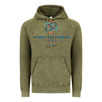 Vintage Olive march for science astronaut Vintage Hoodie - DesigneFamous