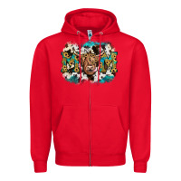 Red highland cow mom Zipper Hoodie - JahusDesignShop