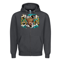 Smoke highland cow mom Zipper Hoodie - JahusDesignShop
