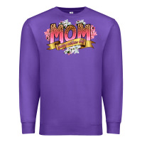 Purple mom happy mothers day Premium Sweatshirt - RanaPortraitStore