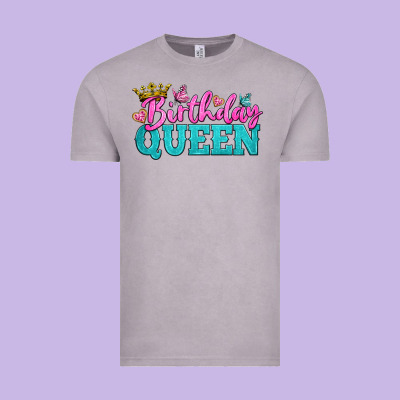 Birthday Queen Vintage Tee Designed By Bundleandbundleshop