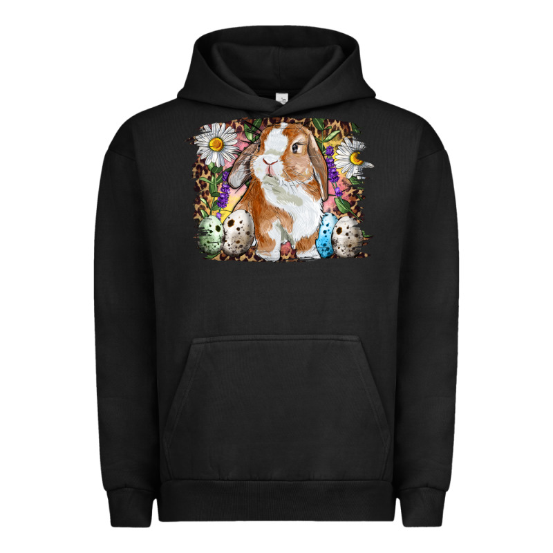 Easter Bunny With Quail Eggs And Daisy Urban Hoodie by RanaPortraitStore | Teevron