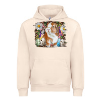 Sandshell Easter Bunny With Quail Eggs And Daisy Urban Hoodie - RanaPortraitStore