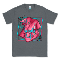 Charcoal Heather nurse scrub life olivia Classic Tee - OliviaCreatesArt