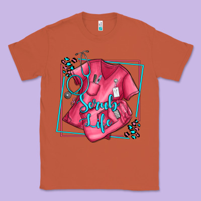Nurse Scrub Life Olivia Classic Tee Designed By Oliviacreatesart