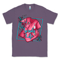 Lavender nurse scrub life olivia Classic Tee - OliviaCreatesArt