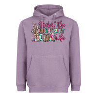 Lavender rockin the night shift cna life Heavyweight Hoodie - RanaPortraitStore