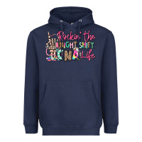 Navy rockin the night shift cna life Heavyweight Hoodie - RanaPortraitStore