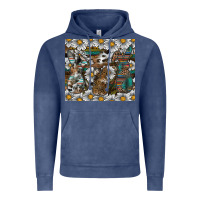 Vintage Denim easter Vintage Hoodie - CowhideDigitalArt