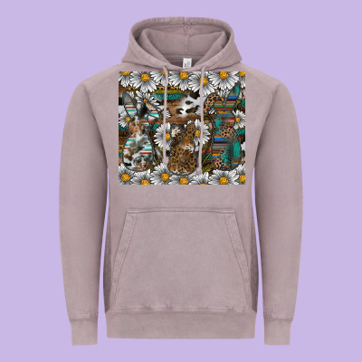 Easter Vintage Hoodie Designed By Cowhidedigitalart