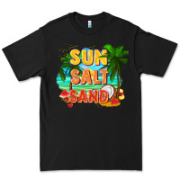 Black Sun salt sand Premium Tee - FaDigitalArtStudio
