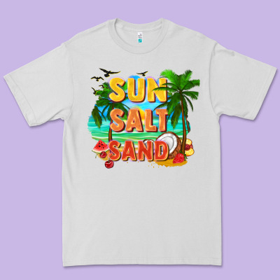 Sun Salt Sand Premium Tee Designed By Fadigitalartstudio