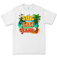 White Sun salt sand Premium Tee - FaDigitalArtStudio