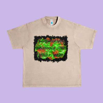 Halloween Leopard Lines Background Urban Heavy Tee Designed By Bundleandbundleshop
