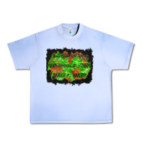 Grape Ice halloween leopard lines background Urban Heavy Tee - BundleAndBundleShop