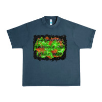 Midnight Navy halloween leopard lines background Urban Heavy Tee - BundleAndBundleShop