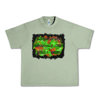 Oil Green halloween leopard lines background Urban Heavy Tee - BundleAndBundleShop