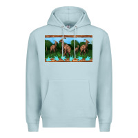Blue Mist parasaurolophus sippy cup Premium Hoodie - Artiststas
