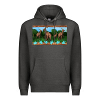 Charcoal Heather parasaurolophus sippy cup Premium Hoodie - Artiststas