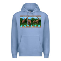 Colony Blue parasaurolophus sippy cup Premium Hoodie - Artiststas