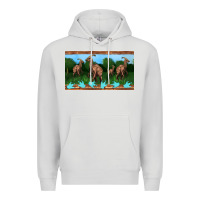 Dove Grey parasaurolophus sippy cup Premium Hoodie - Artiststas