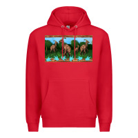Red parasaurolophus sippy cup Premium Hoodie - Artiststas