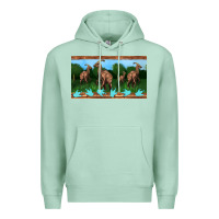 Seafoam parasaurolophus sippy cup Premium Hoodie - Artiststas
