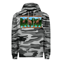 Slate Camo parasaurolophus sippy cup Premium Hoodie - Artiststas