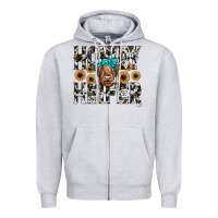 Heather Grey howdy heıfer Zipper Hoodie - JahusDesignShop