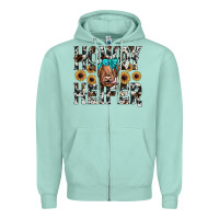 Seafoam howdy heıfer Zipper Hoodie - JahusDesignShop