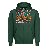 Sports Green howdy heıfer Zipper Hoodie - JahusDesignShop