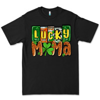 Black St. Patrick's lucky mama Premium Tee - OliviaCreatesArt