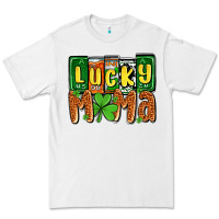 White St. Patrick's lucky mama Premium Tee - OliviaCreatesArt