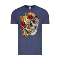Vintage Denim skull kinda emotionless kinda emotional Vintage Tee - FaDigitalArtStudio