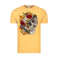 Vintage Mustard skull kinda emotionless kinda emotional Vintage Tee - FaDigitalArtStudio