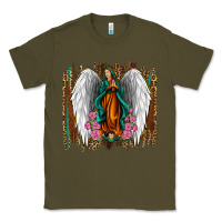 Army Green lady of guadalupe Classic Tee - Jasminsmagicworld
