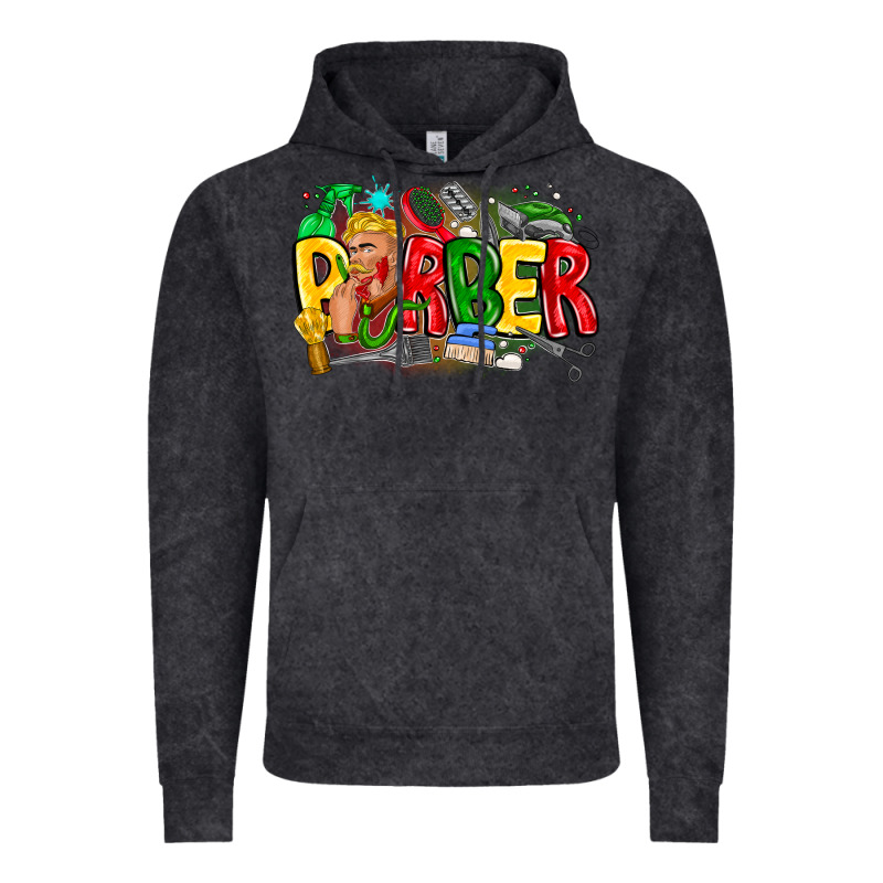 Barber Vintage Hoodie by CowhideDigitalArt | Teevron