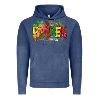 Vintage Denim barber Vintage Hoodie - CowhideDigitalArt