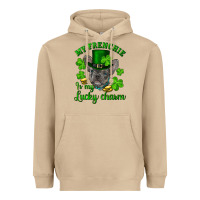 Mushroom st.patricks day my french bulldog is my lucky char Heavyweight Hoodie - RanaPortraitStore