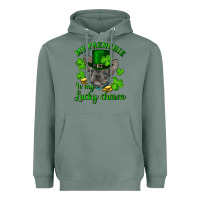 Sage st.patricks day my french bulldog is my lucky char Heavyweight Hoodie - RanaPortraitStore