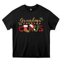 Black Grandma claus with christmas gift sock mother's Heavy Core Tee - HowdyJamesFarm
