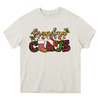 Cream Grandma claus with christmas gift sock mother's Heavy Core Tee - HowdyJamesFarm