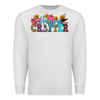 Oatmeal Heather happy crafter Premium Sweatshirt - RanaPortraitStore