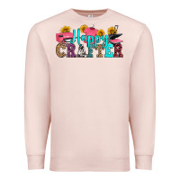 Pale Pink happy crafter Premium Sweatshirt - RanaPortraitStore